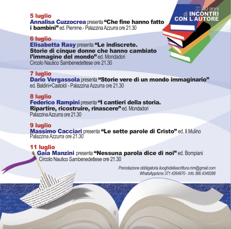 Incontri con l'autore San Benedetto del Tronto